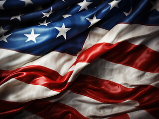 Patriotic celebration with American flag and stripes