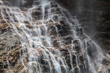 Sandiequan is a waterfall located in the eastern part of Lushan National Park, Jiangxi province, China. It originates from Dayue Mountain.