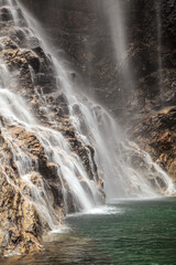 Sandiequan is a waterfall located in the eastern part of Lushan National Park, Jiangxi province,...