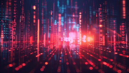 3D stock market prediction graph based on AI algorithms, ideal for forecasting future market trends or investment opportunities