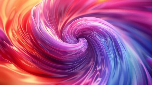 3D swirling vortex of colors, ideal for hypnotic and mesmerizing visual effects