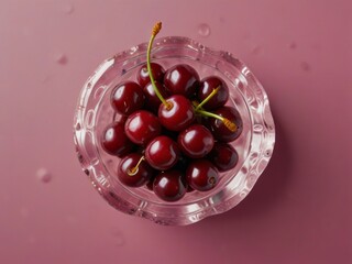 cherries on a white background