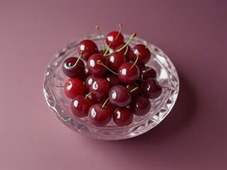 cherries on a white background