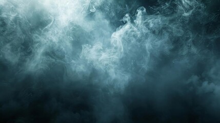 Obraz premium Smoky fog overlay on a moody backdrop, ideal for mysterious and dramatic scenes