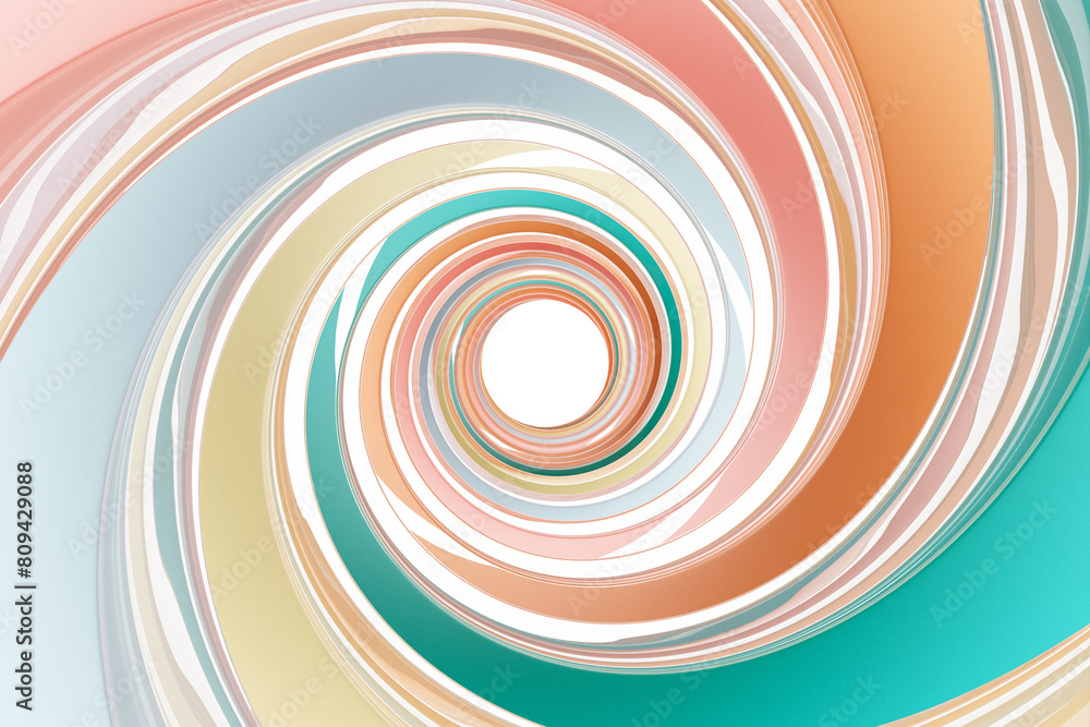 Poster 3d illustration of a abstract colorful background with scintillating circles and gloss. illustration