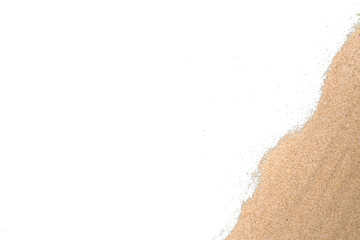 Corner sand border and frame isolated transparent © panadesignteam