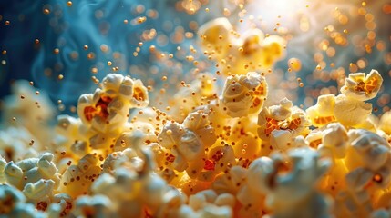 Fresh, hot, and delicious popcorn. Perfect for a movie night or any occasion.