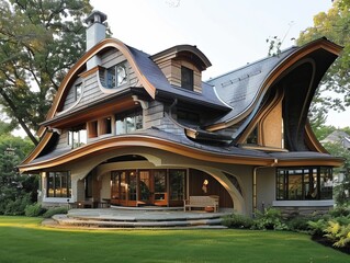 Unique homes with regional architectural styles. 