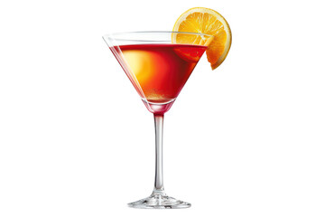 A vibrant Cosmopolitan cocktail with a citrus twist, presented in a photorealistic style with a white background and 3:2 dimensions.