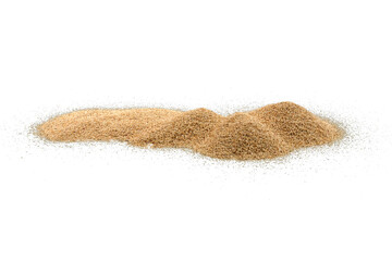 Sand pile isolated transparent