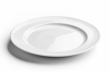 a white plate with a bird on it - Powered by Adobe