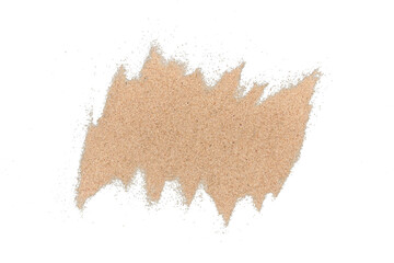 Sand pile isolated transparent