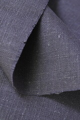dark beige hemp viscose natural fabric cloth color; sackcloth rough texture of textile fashion...