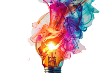 A scientific photo of an incandescent bulb exploding, with labels and measurements to document the phenomenon. Realistic photos on a white background