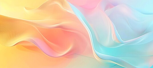 Fototapeta premium abstract pastel colorful background with waves