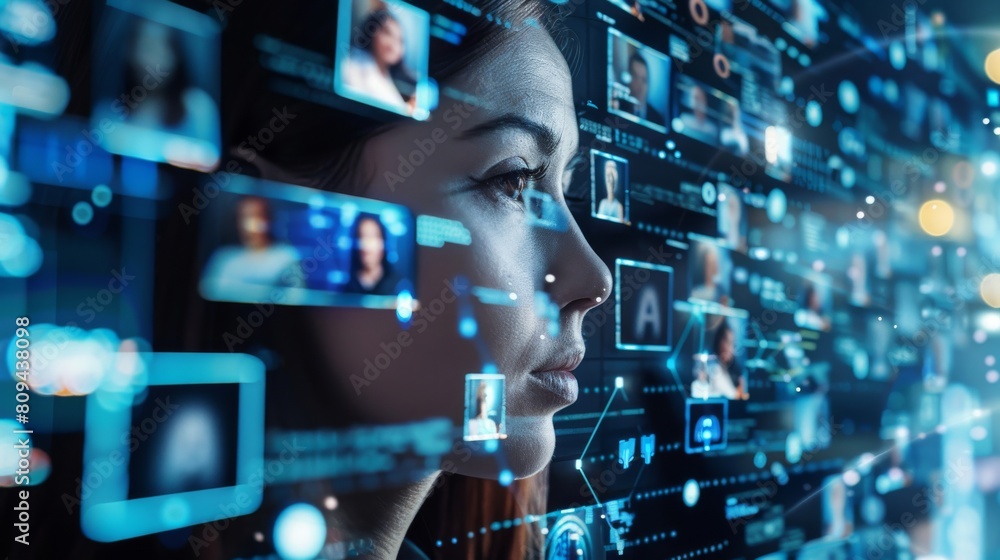 Poster ai technology integration in virtual team meetings for enhanced productivity