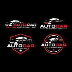 Car painting logo set. Auto painting logo bundle. template