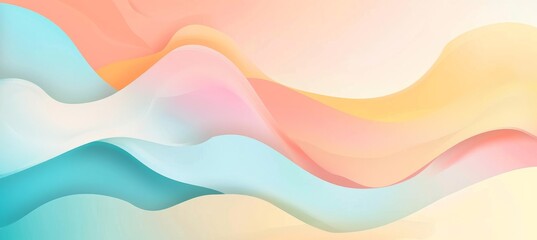 abstract pastel colorful background with waves