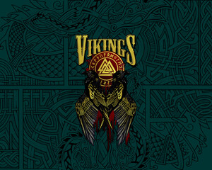 Viking Pattern Scandinavian Viking design