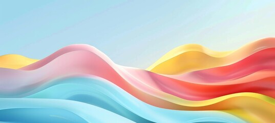 abstract pastel colorful background with waves