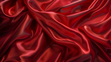 Obraz premium Luxurious red silk fabric texture