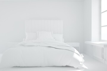 Modern interior design. 3D illustration