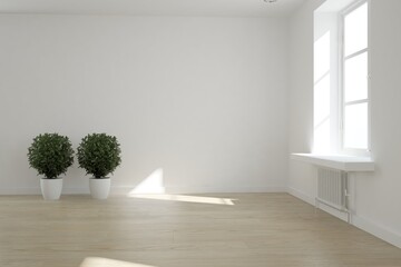 Modern interior design. 3D illustration