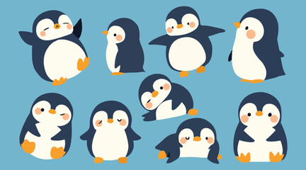 penguin clipart vector for graphic resources