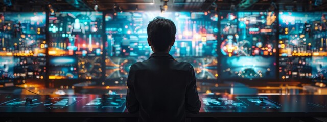 An energetic live stream shopping event in a sleek, modern virtual studio