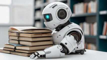 Fototapeta premium Artificial Intelligence in E-Learning: AI-driven tutoring systems 2024