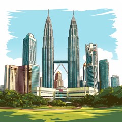 kuala lumpur malaysia petronas twin towers