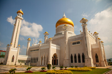 Omar Ali Saifuddien Mosque, a mosque in Bandar Seri Begawan, the capital of Brunei