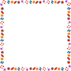 The summer border line for holiday or travel concept