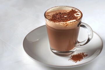 Fascinating Alcoholic Hot Chocolate with Luxurious Chocolate Shavings