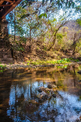 River with crystal clear waters in palmillas Guerrero, MexicoRiver with crystal clear waters in palmillas Guerrero, Mexico