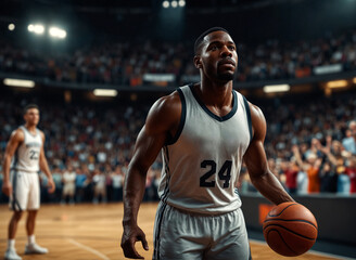 Players in the Basketball Arena.