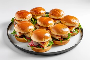 Savory Alaskan Cod Misoyaki Burger with Amazu Dressing