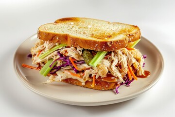 Refreshing Pickle Slaw and Tangy Mayo Chicken Sandwich