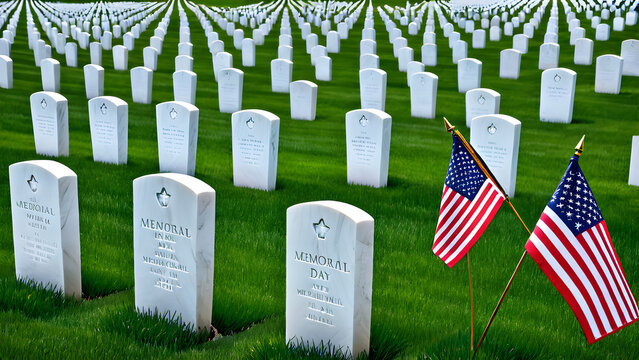 Memorial day concept background, memorial day wallpaper, AI generated