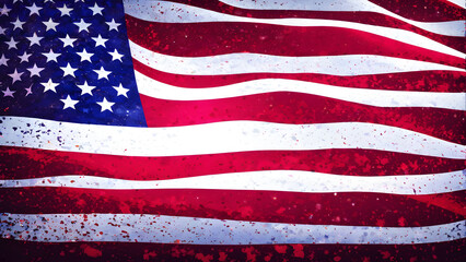 Memorial day concept background, USA flag wallpaper, memorial day, AI generated