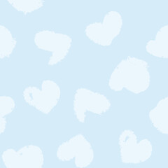 Pastels Heart shape seamless pattern design