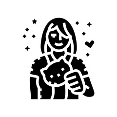 kawaii lifestyle glyph icon vector. kawaii lifestyle sign. isolated symbol illustration