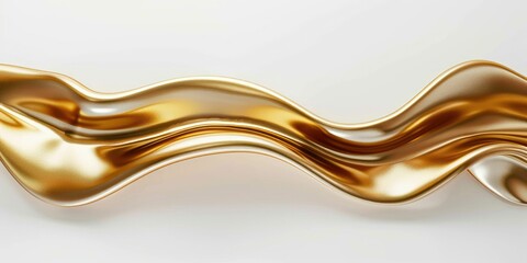 Golden waves flowing on a smooth surface