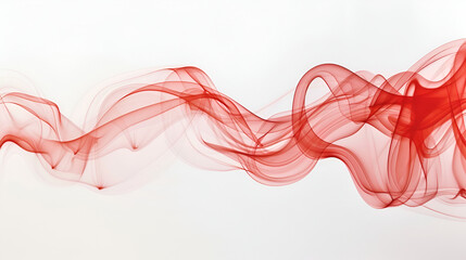 Red Smoke abstract white background,colored smoke isolated on white background,dye motion in water abstract background image,Red smoke abstract on white background, movement of red ink color
