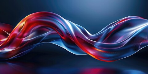 Vibrant silk waves in a dance of colors