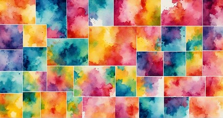 Big set of bright vector colorful watercolor background for poster, brochure or flyer