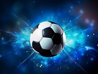 Fototapeta premium Abstract soccer ball background wallpaper for background, business, poster, banner, flyer, game concept