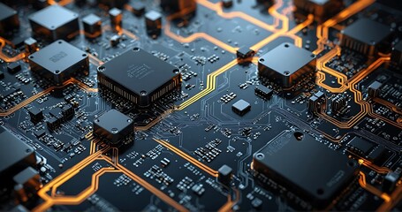 abstract structure circuit computer  technology business background