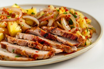 Al Pastor Marinated Pork with Sweet Pineapple and Onions