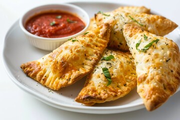 Golden Brown Air-Fried Three-Cheese Turnovers with Rich Ricotta and Provolone